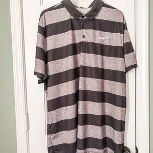 Nike Striped golf polo shirt
